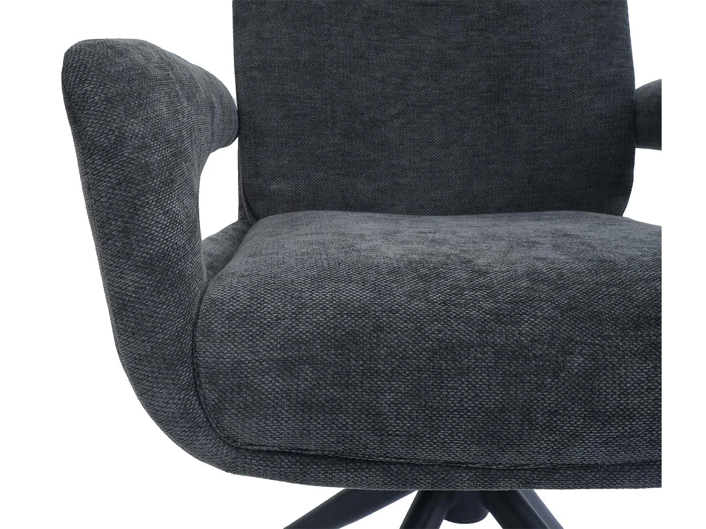 Chaise de salle à manger MCW-O78,  gris foncé