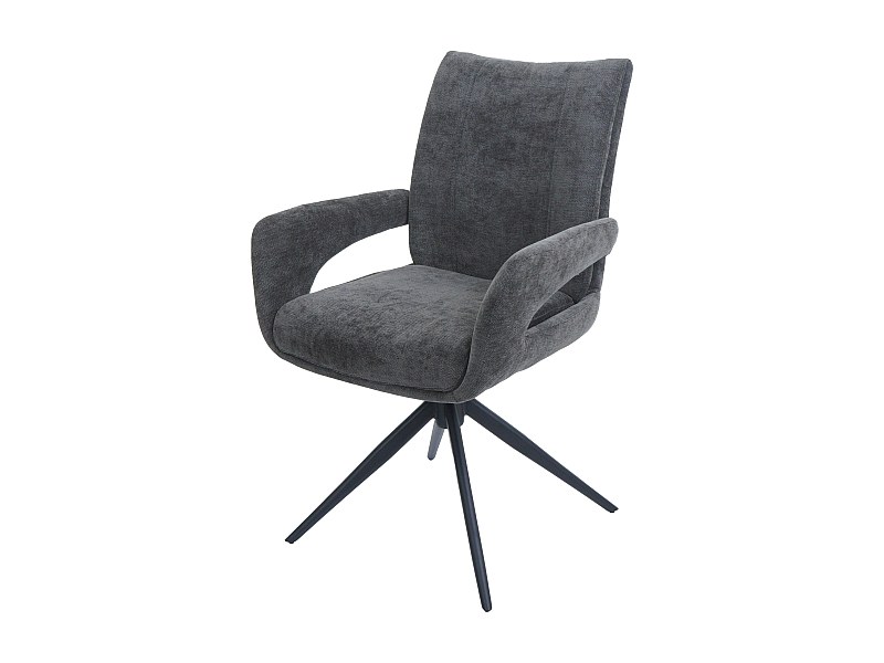 Dining chair MCW-O78, dark grey