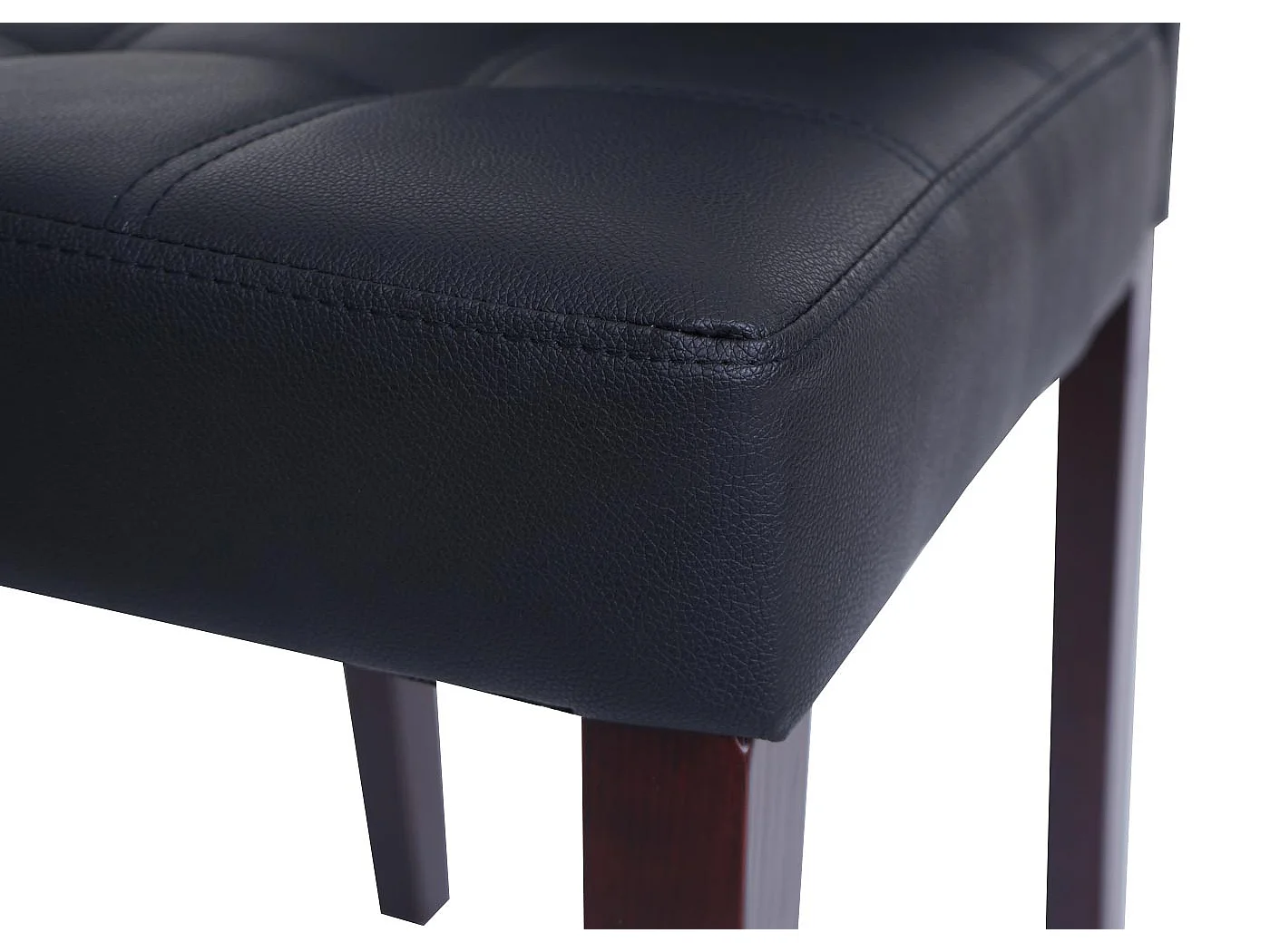 Chaise de salle à manger MCW-O65c (lot de 2),  noir