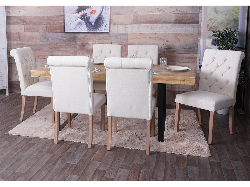 Chaise de salle à manger MCW-O65 (lot de 6)