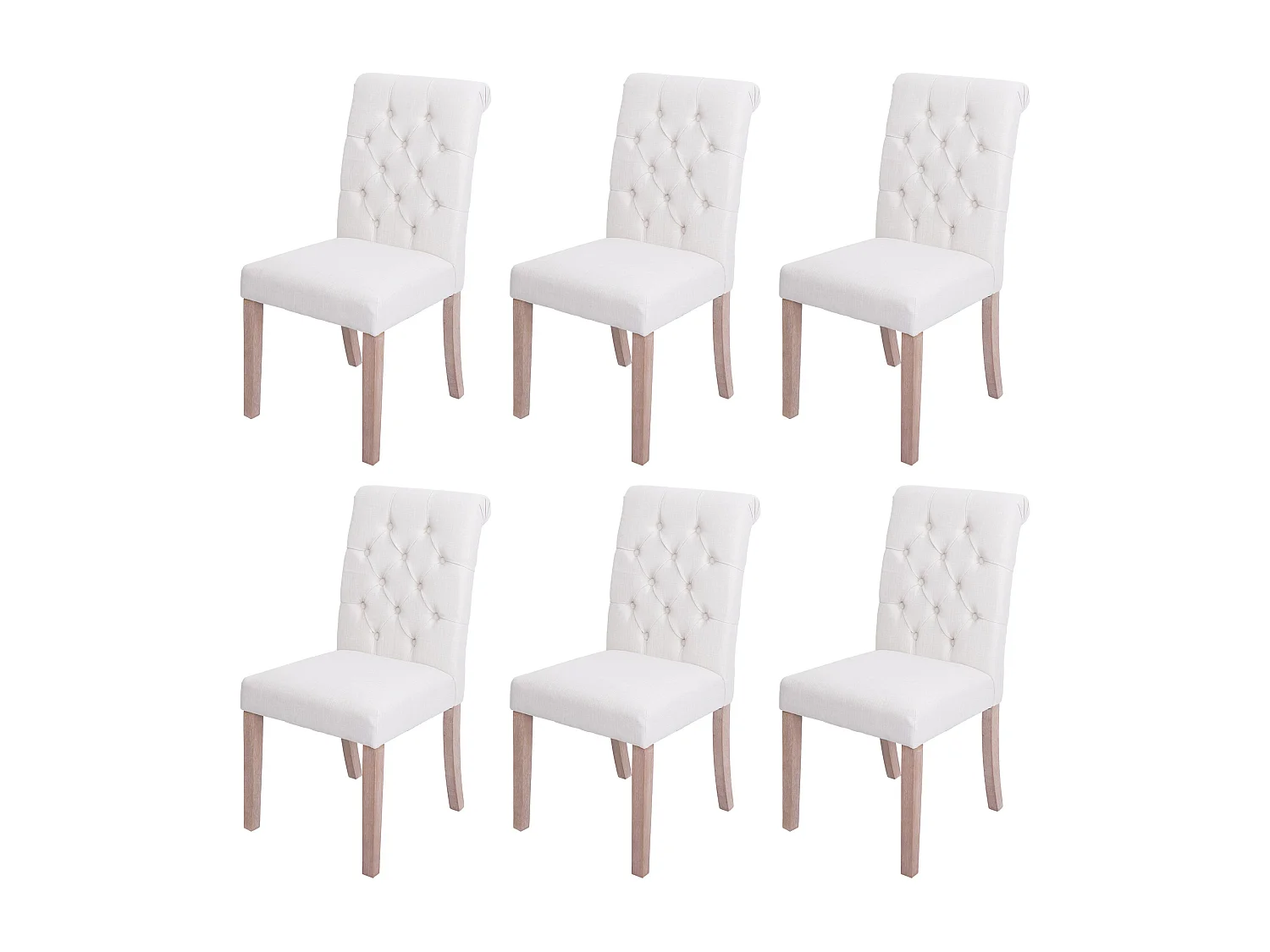 Chaise de salle à manger MCW-O65 (lot de 6)