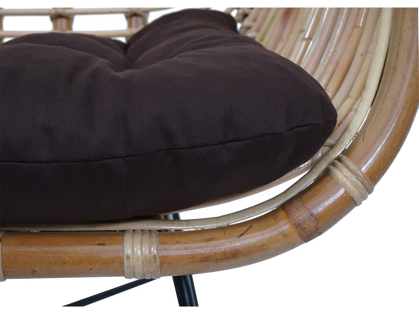 Chaise de salle à manger MCW-P17,  Rembourrage marron