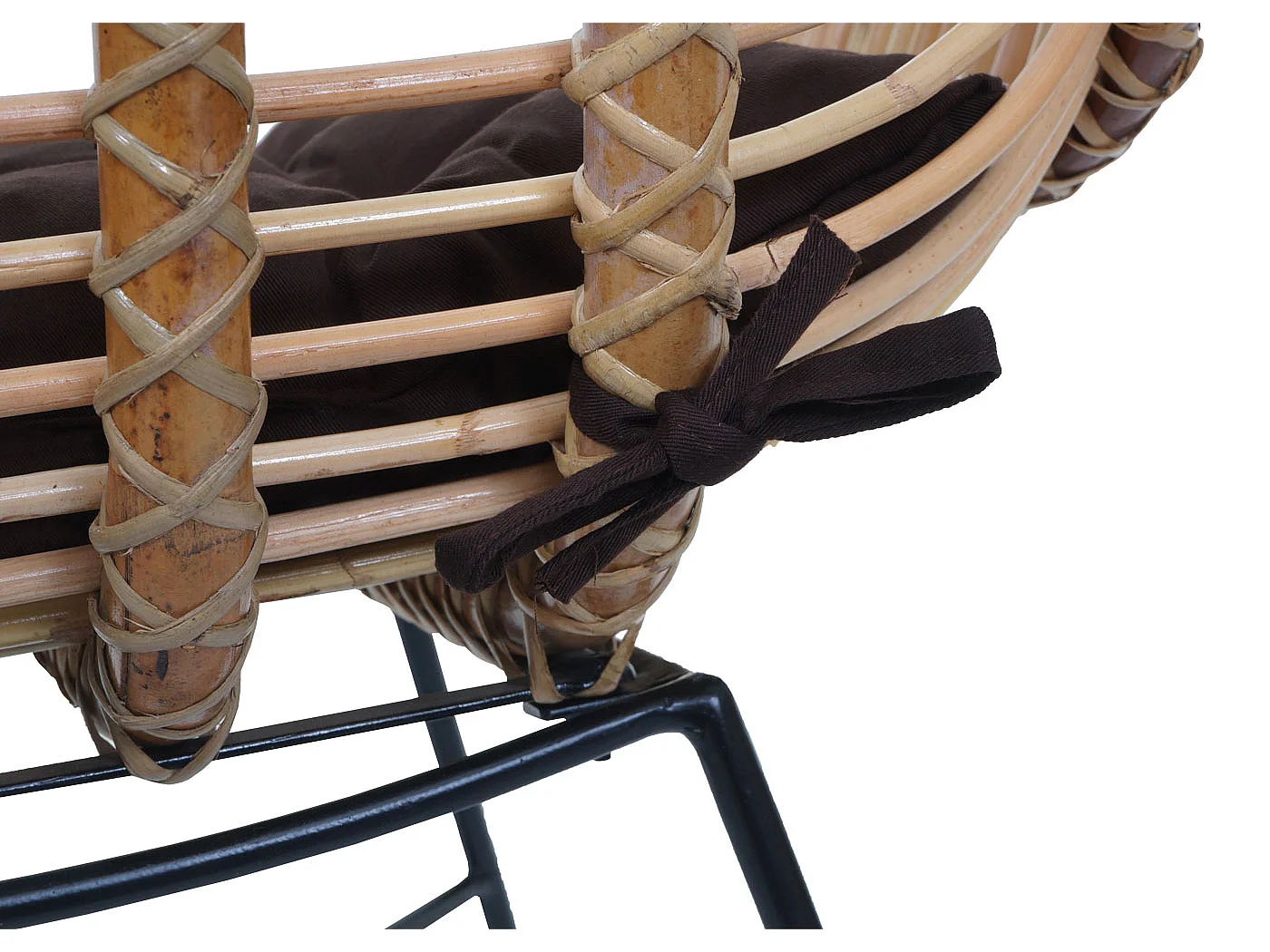 Chaise de salle à manger MCW-P17,  Rembourrage marron