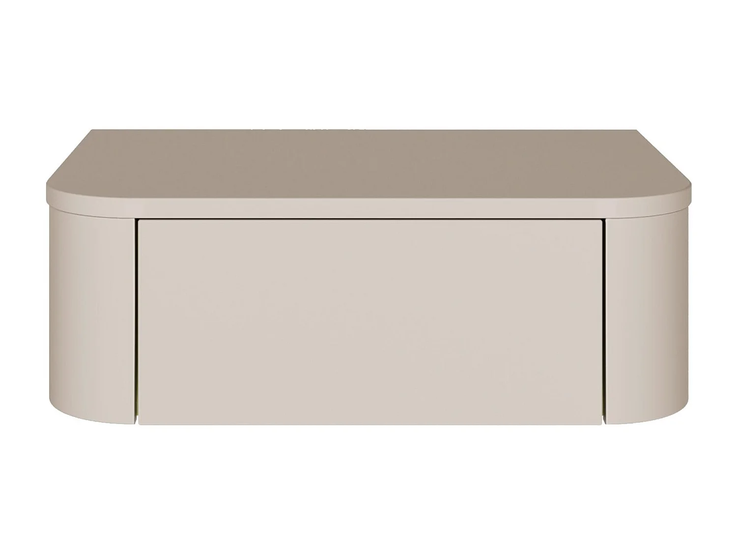 Set van 2 wandhangende nachtkastjes – met lade – 59 cm – kasjmier grijs – LUVIO