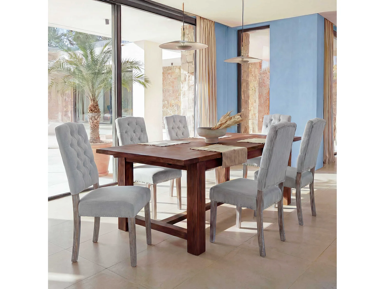 Chaise de salle à manger MCW-O66b (lot de 6)