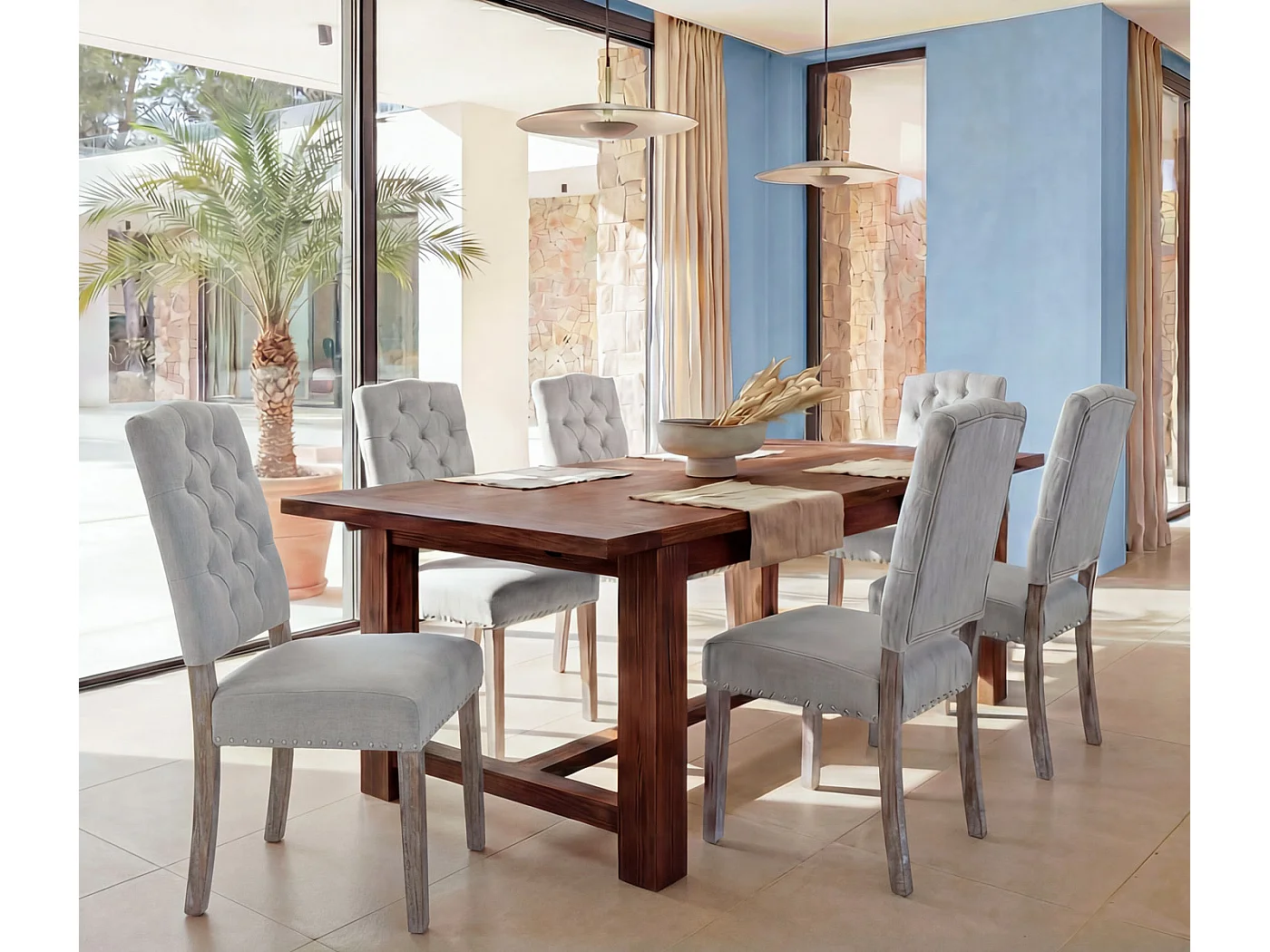 Chaise de salle à manger MCW-O66b (lot de 6)