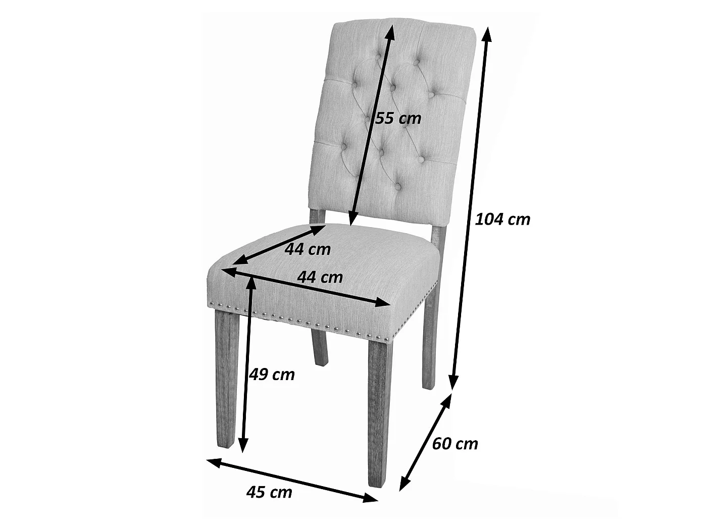 Spisestuestol MCW-O66b (sæt med 6 stk.)
