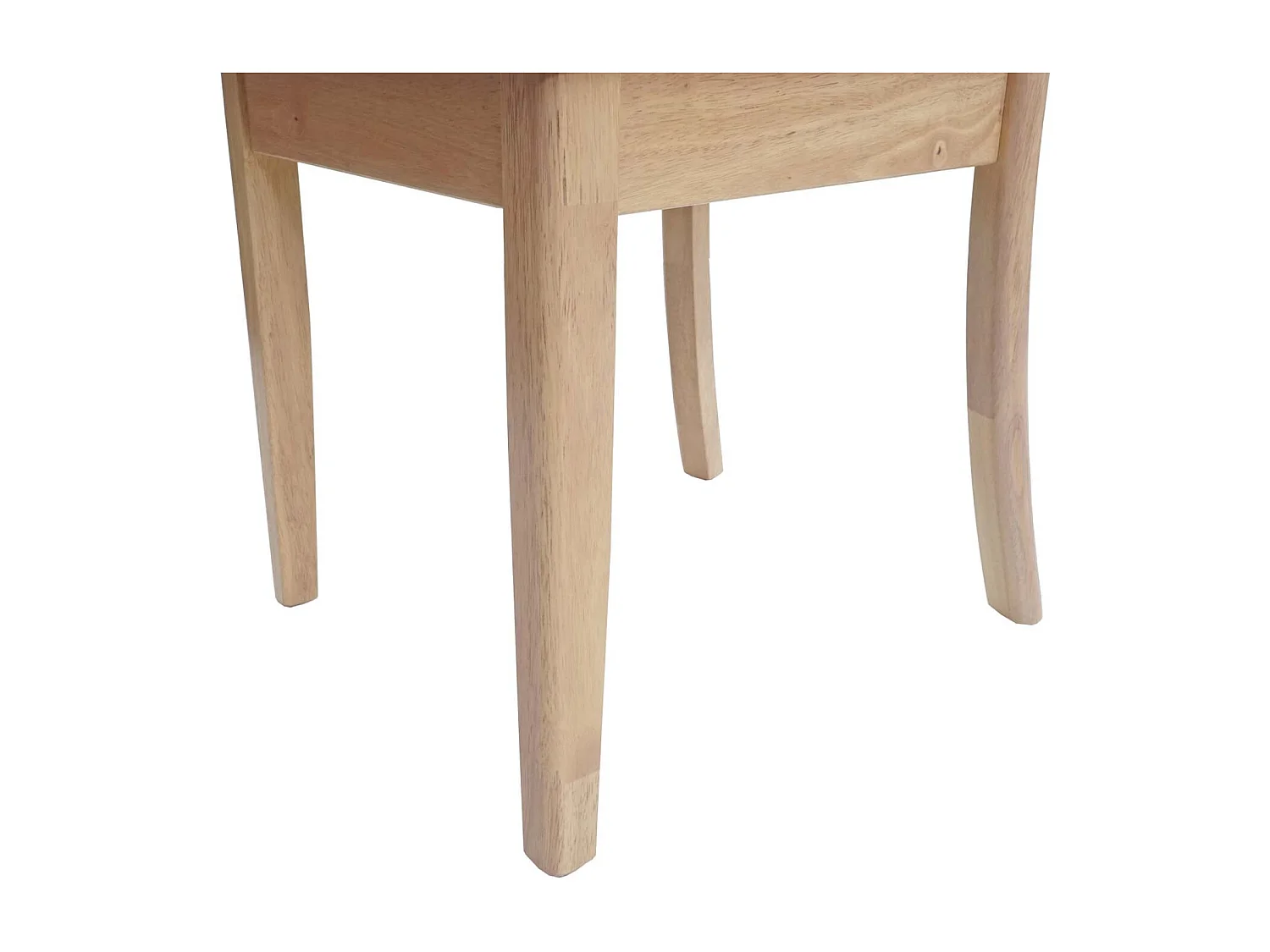 Dining chair MCW-G46 (set of 6),  natural-coloured frame, black