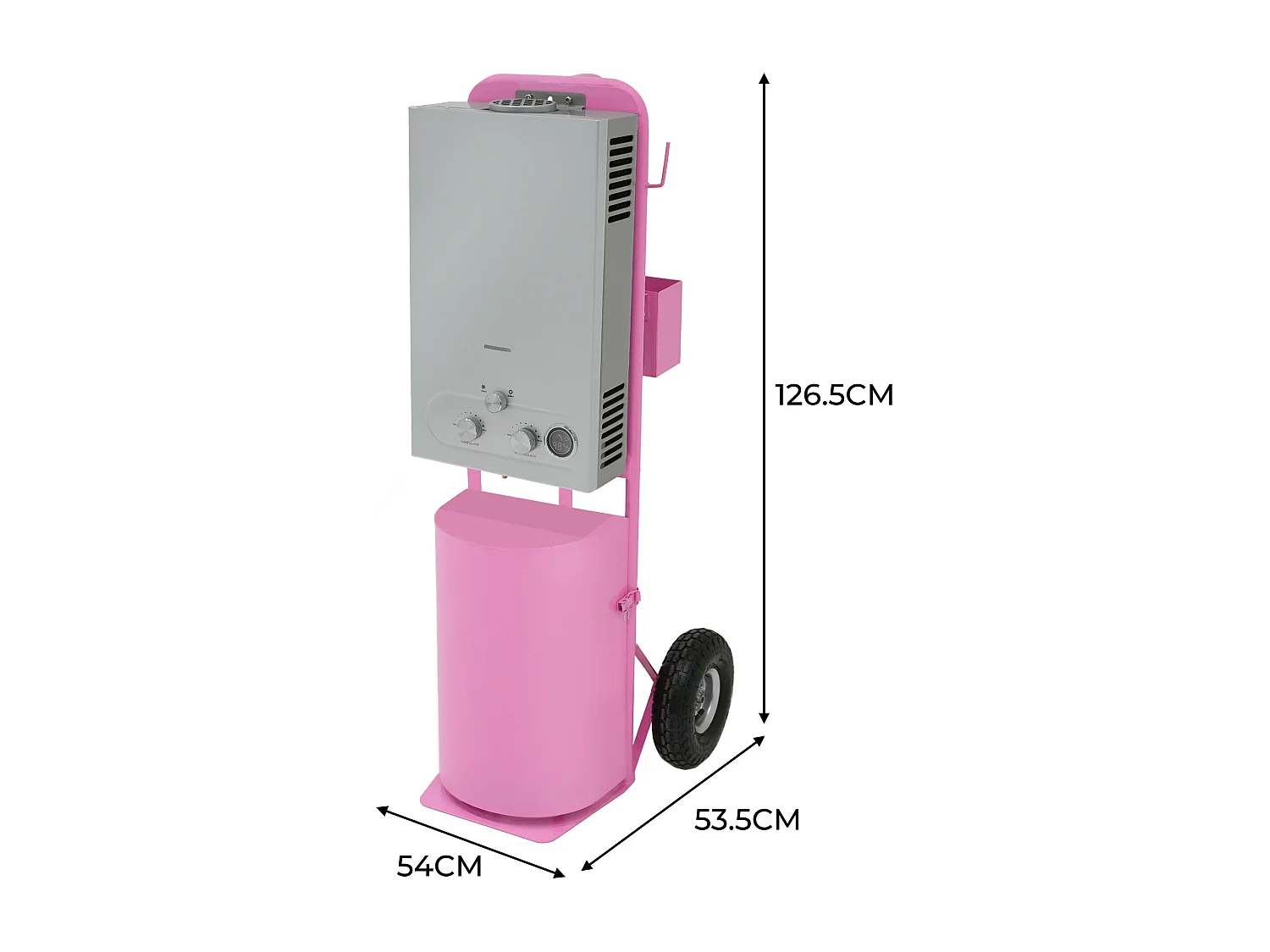 Tragbare Deluxe-Pferdedusche – Rosa