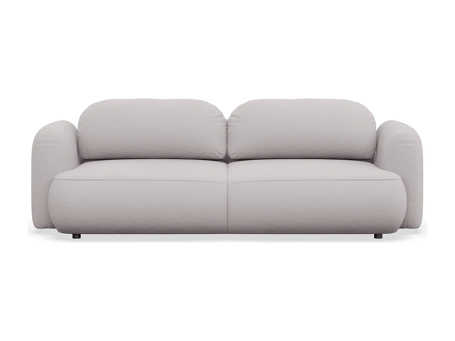 Canapé convertible 3 places – tissu chenille – grège – TVOYA