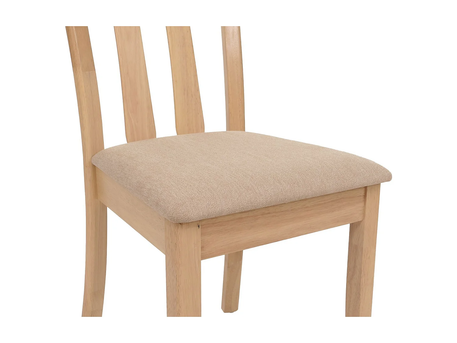 Chaise de salle à manger MCW-G46 (lot de 6),  structure couleur naturelle, beige