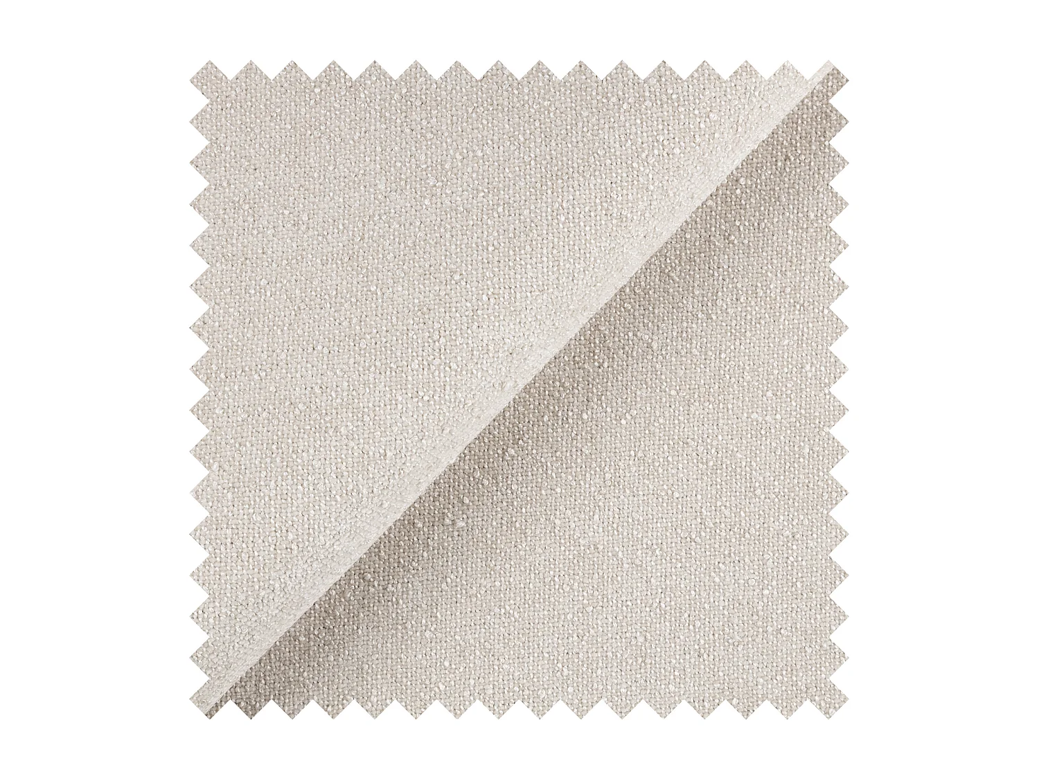 Canapé d’angle en chenille – convertible avec coffre de rangement – crème – angle droit – CARNOS