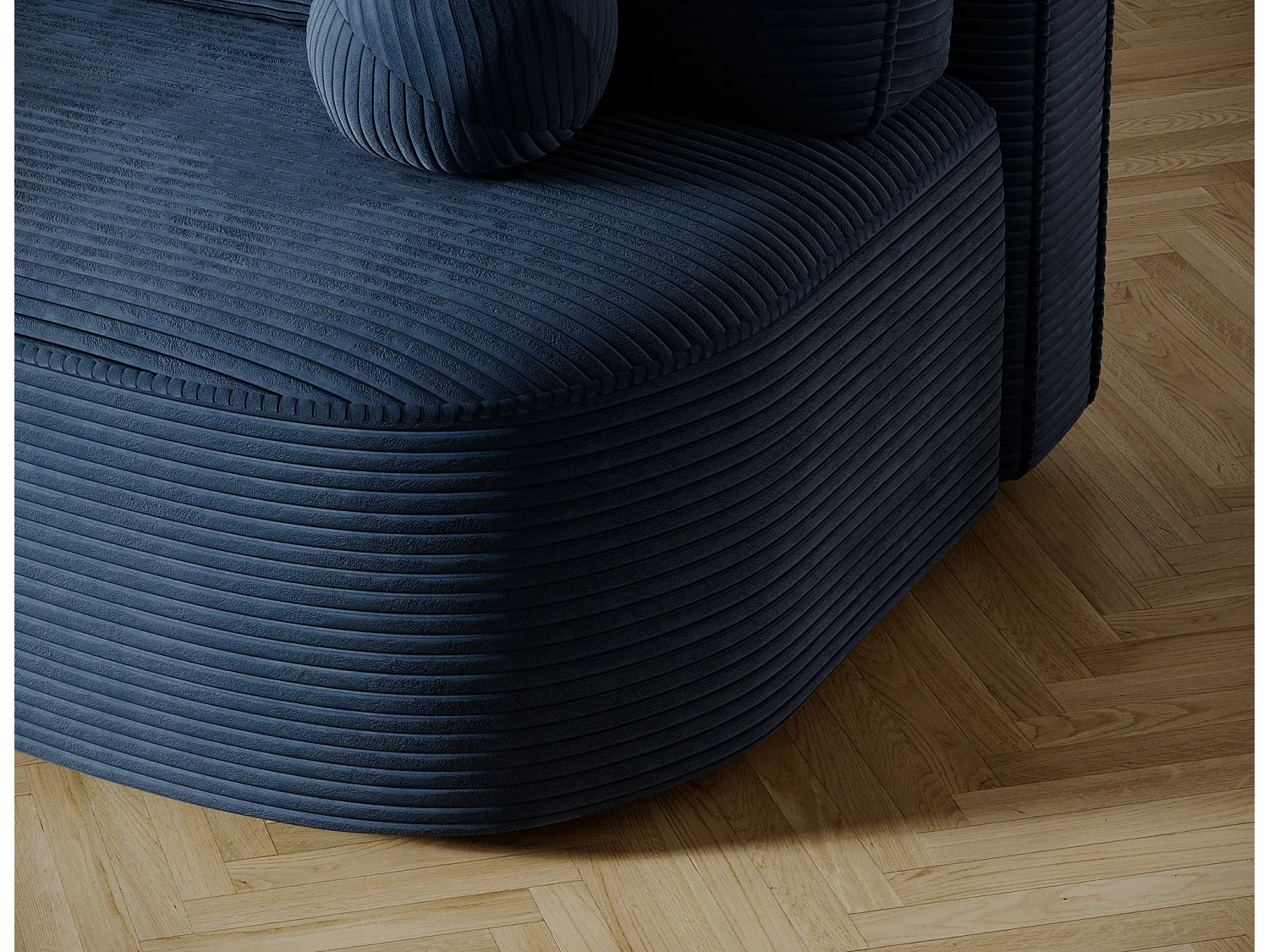 Canapé Anali/revêtement en tissu/fonction couchage/Bleu