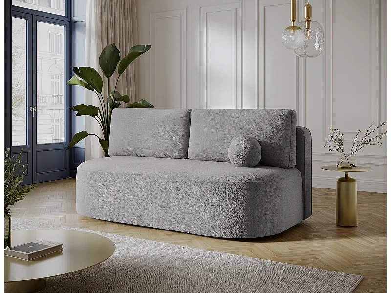 Sofa Anali/Stoffbezug/Schlaffunktion/Grau