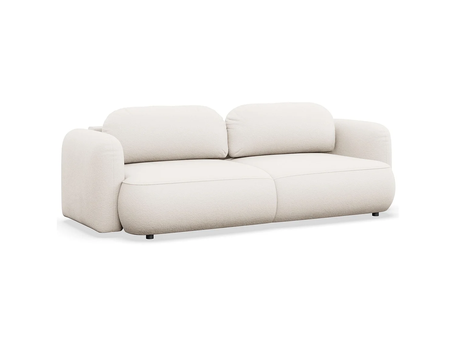 3-Sitzer Schlafsofa – Chenille-Bezug – Creme – TVOYA