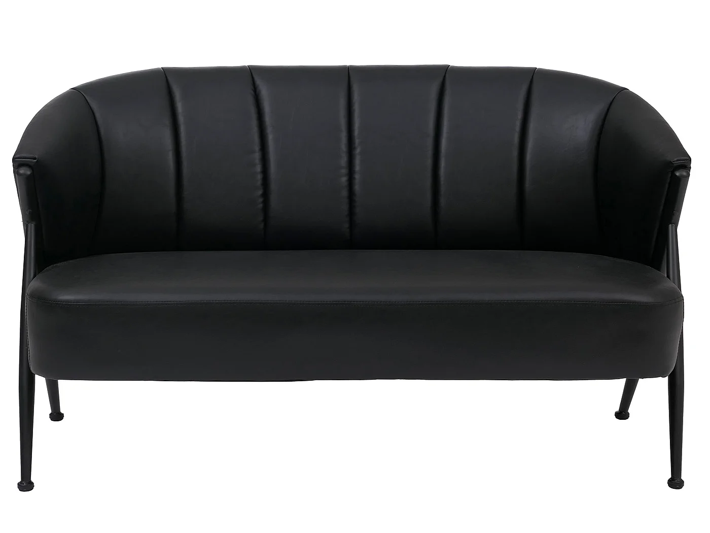 2er-Sofa MCW-P30, Schwarz