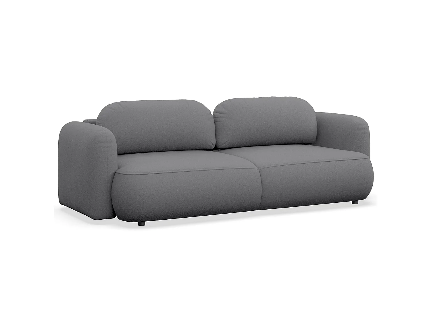 3-Sitzer Schlafsofa – Chenille-Bezug – Grau – TVOYA
