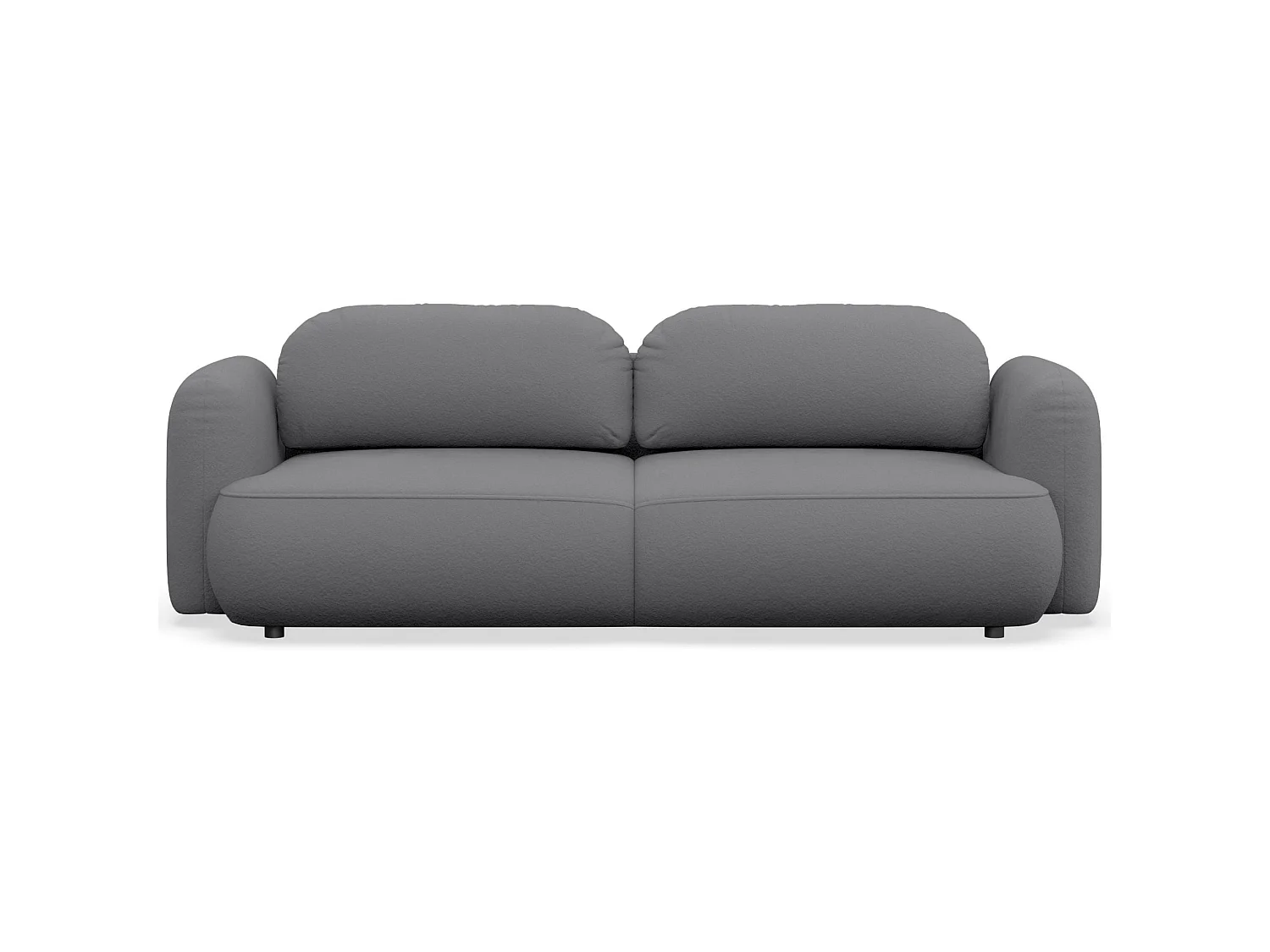 3-Sitzer Schlafsofa – Chenille-Bezug – Grau – TVOYA