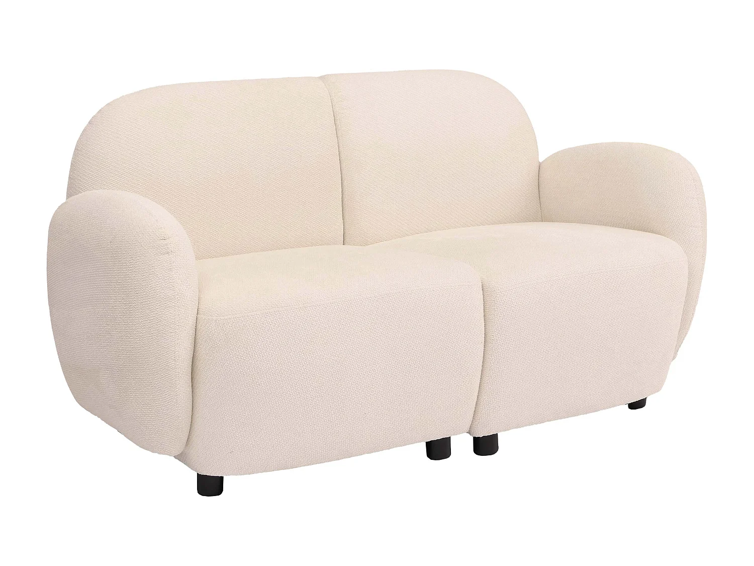 2er-Sofa MCW-P33, Creme