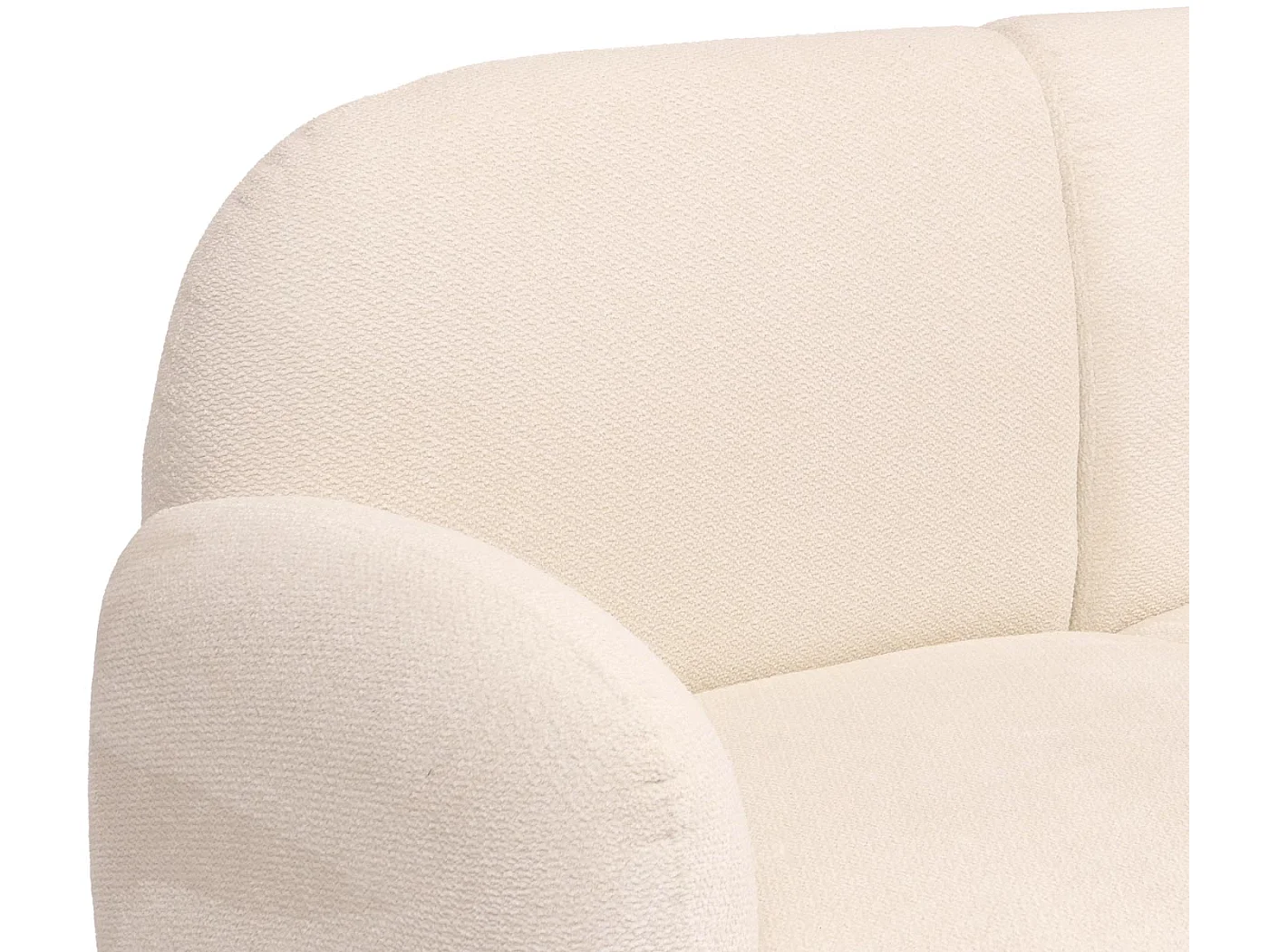 2er-Sofa MCW-P33, Creme