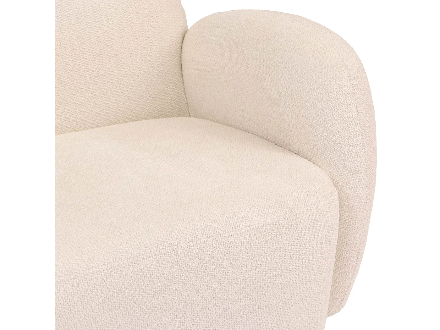 2er-Sofa MCW-P33, Creme