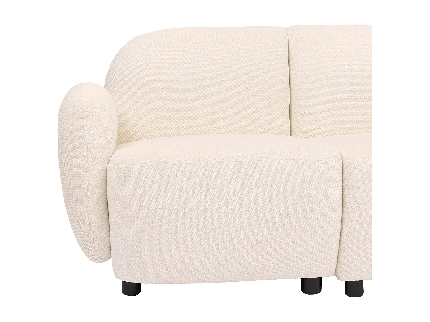 2er-Sofa MCW-P33, Creme