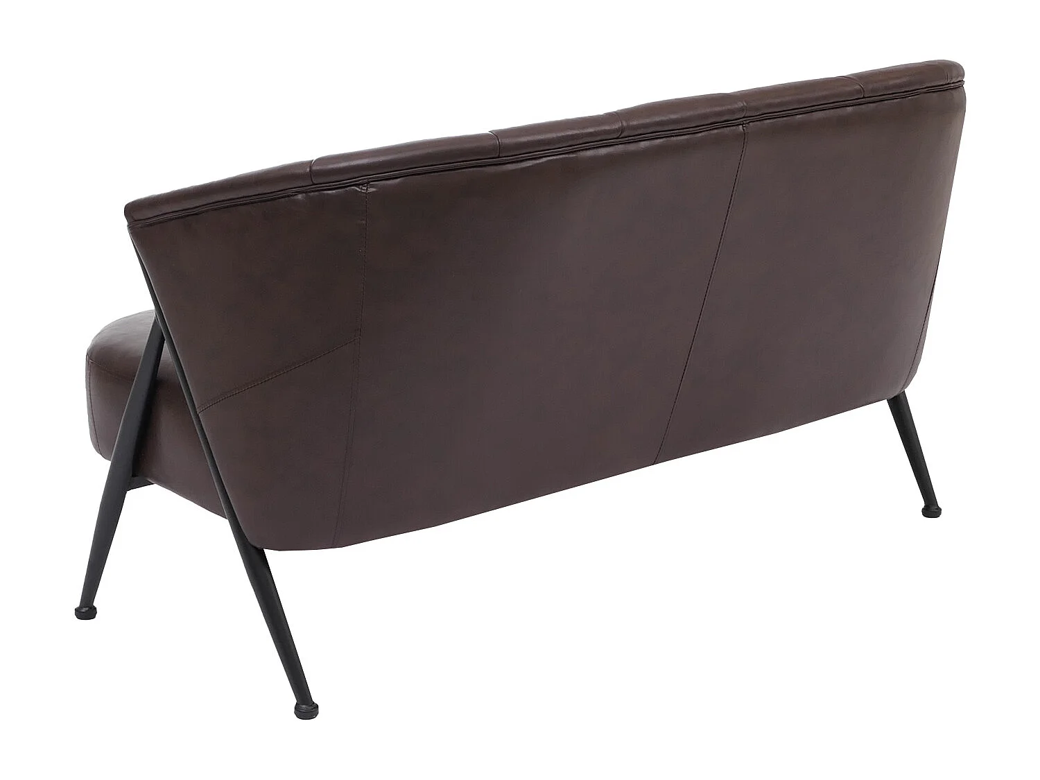 2er-Sofa MCW-P30, Dunkelbraun