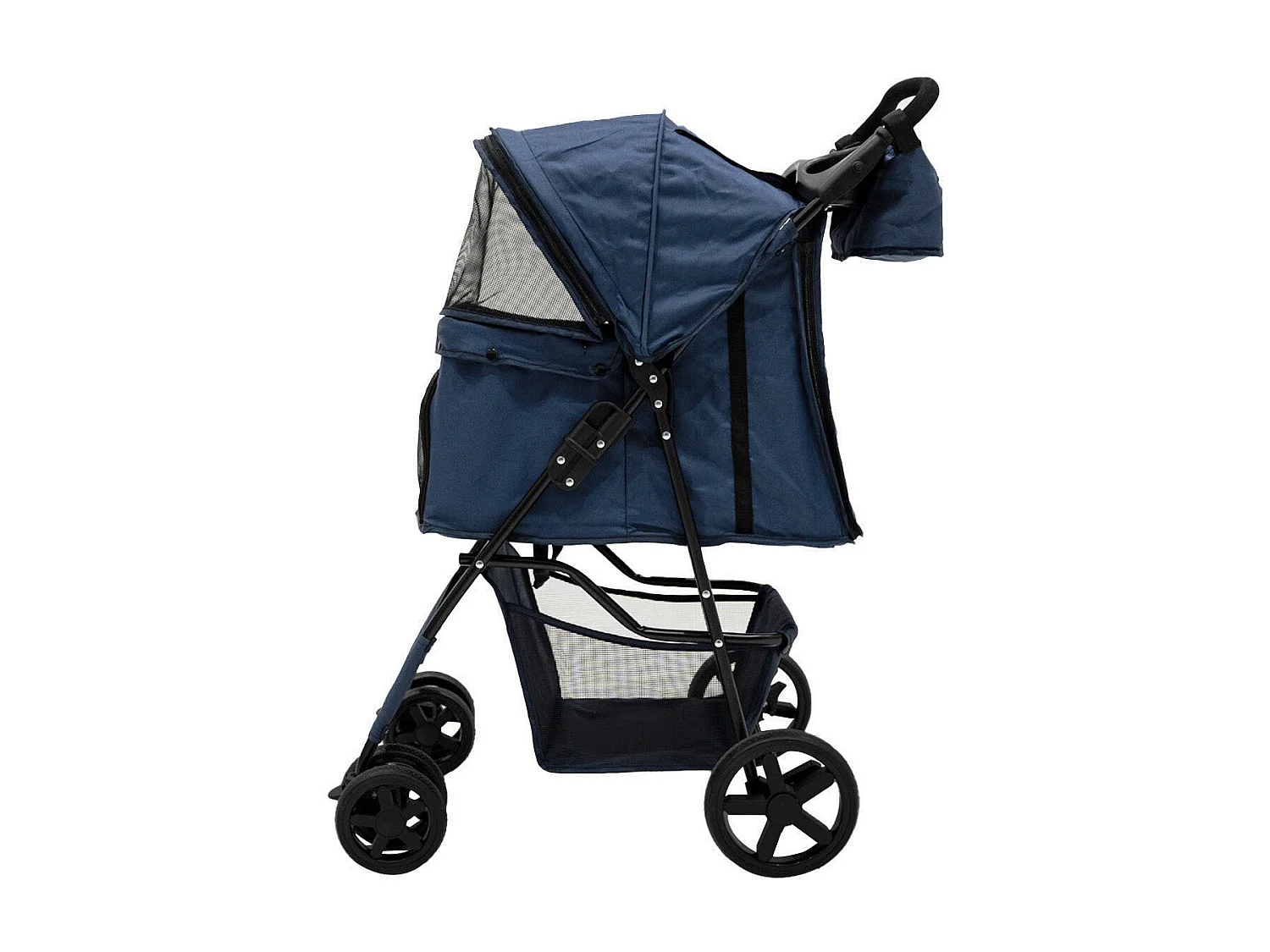 Poussette pour Animal de Compagnie et Sac Caddy – Bleu