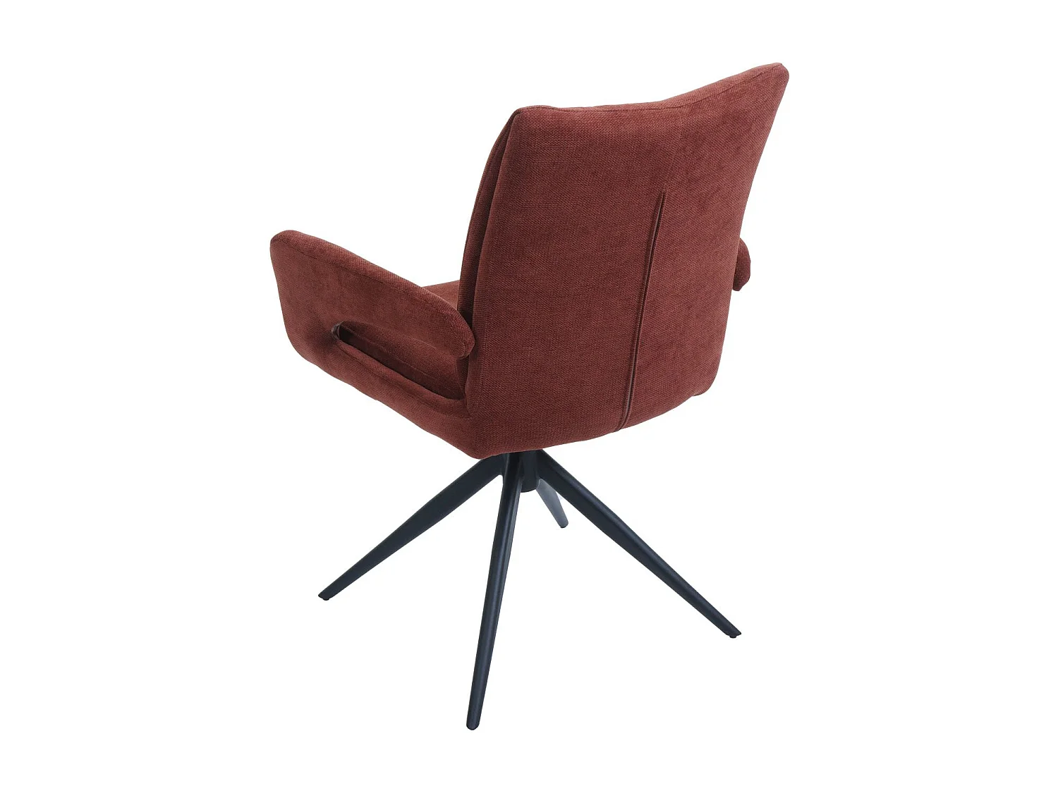 Chaise de salle à manger MCW-O78,  rouge-brun