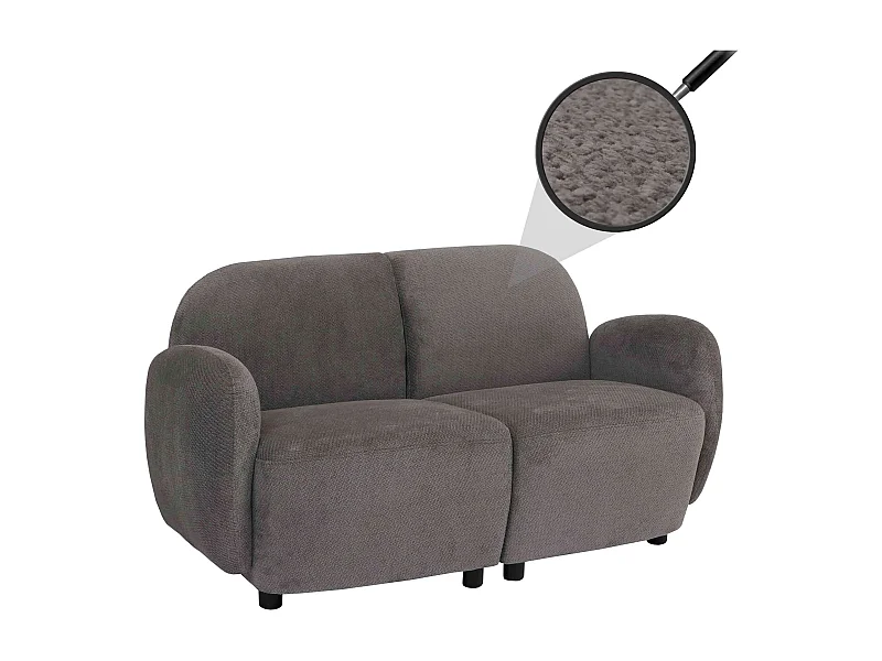 2er-Sofa MCW-P33, Hellgrau