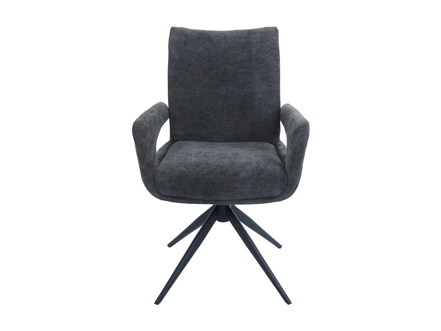 Spisestuestol MCW-O78 (sæt med 6 stk.),  mørkegrå