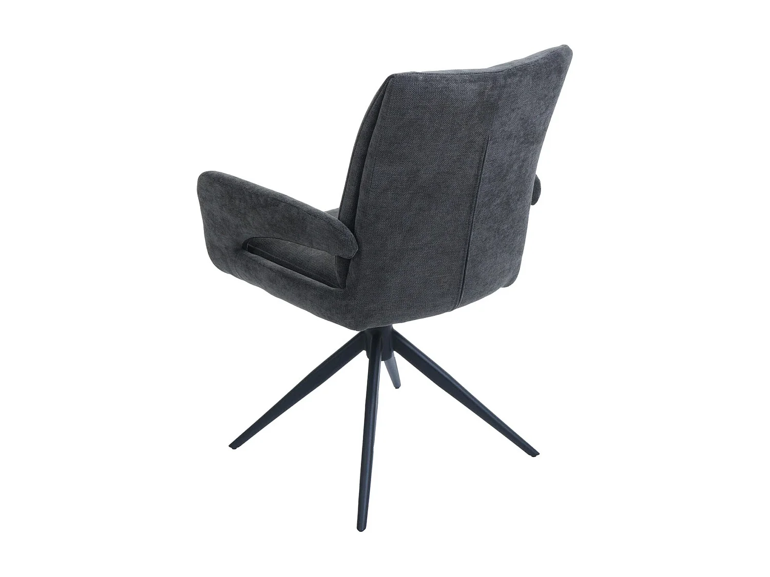 Spisestuestol MCW-O78 (sæt med 6 stk.),  mørkegrå