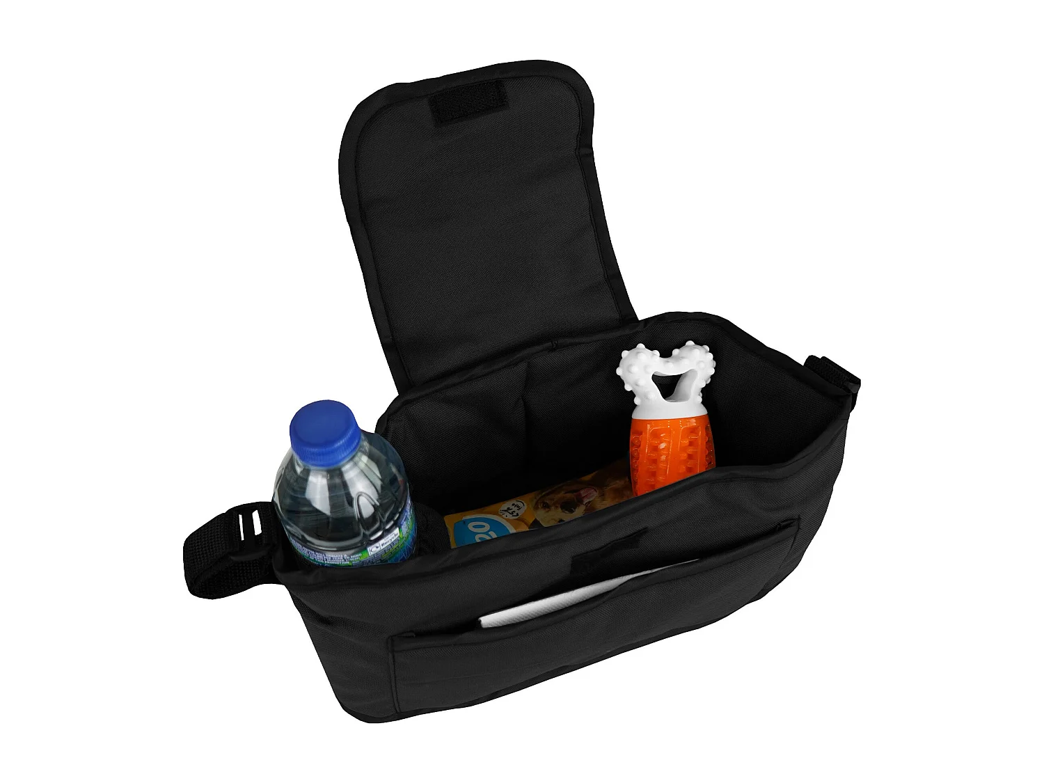 Sac Caddy pour Poussette pour Animaux de Compagnie Noir