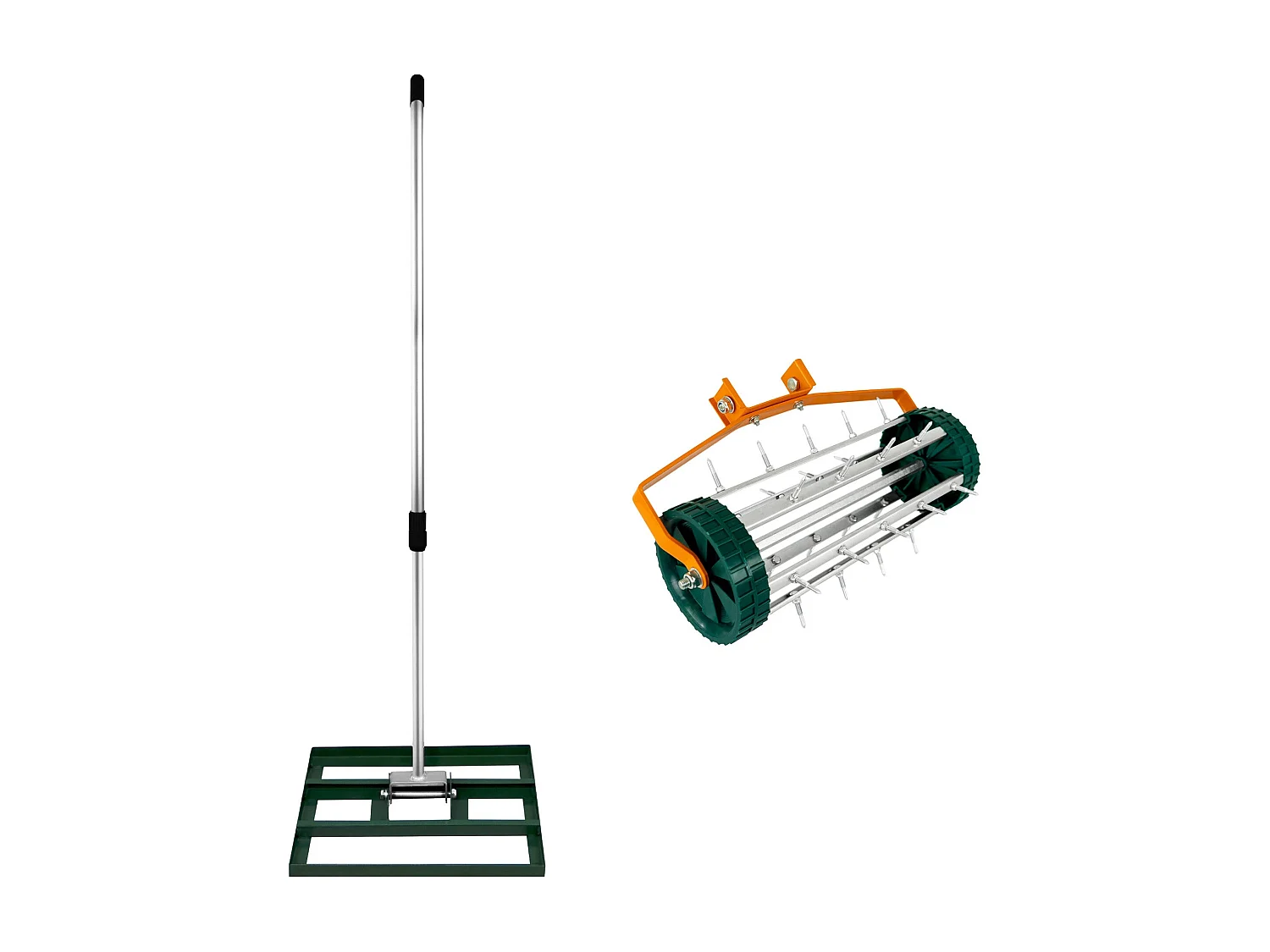 Wyrównywarka i aerator trawnika 50 cm – zielony