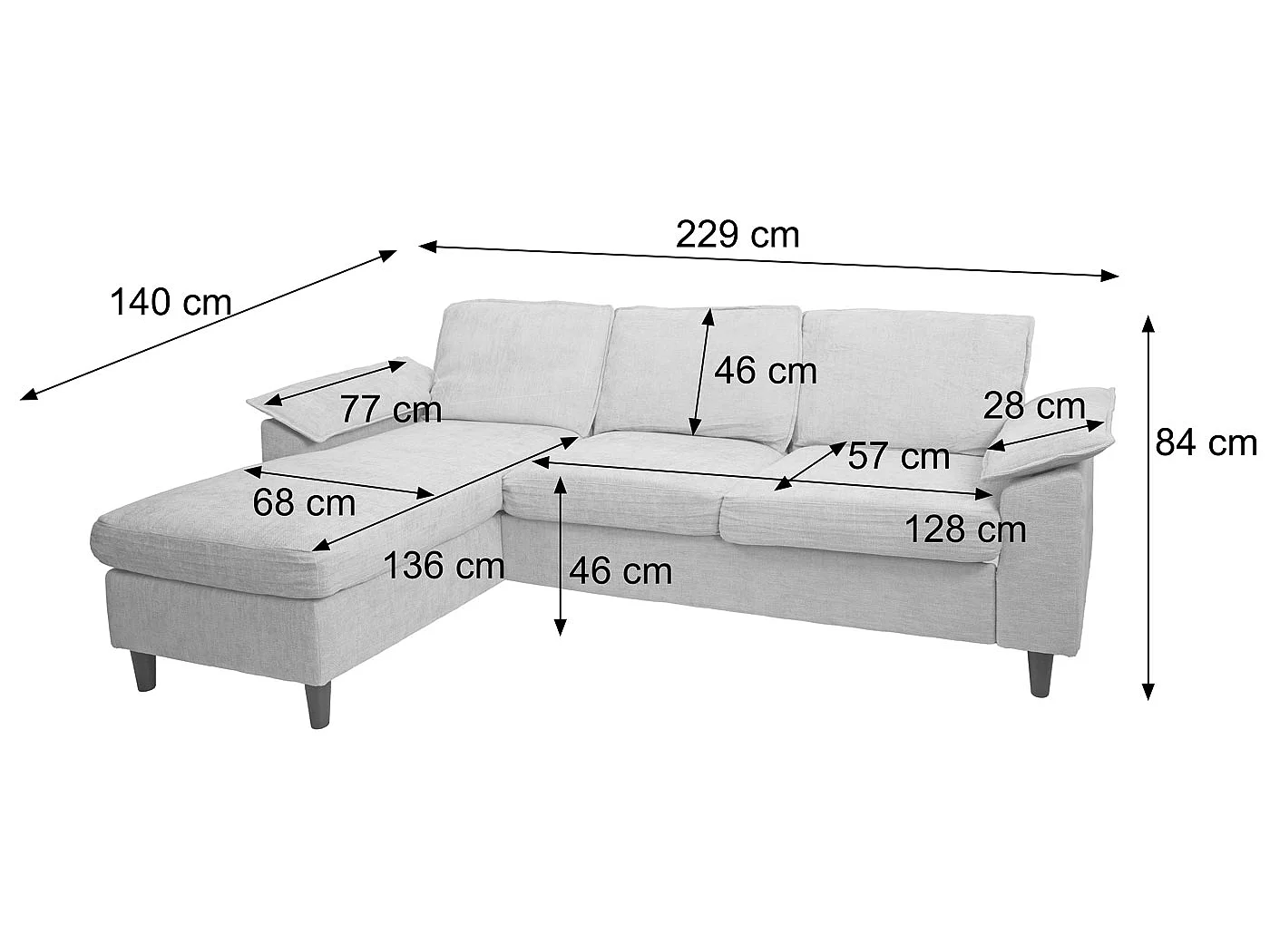 Sofa-Garnitur MCW-O71, Bordeaux