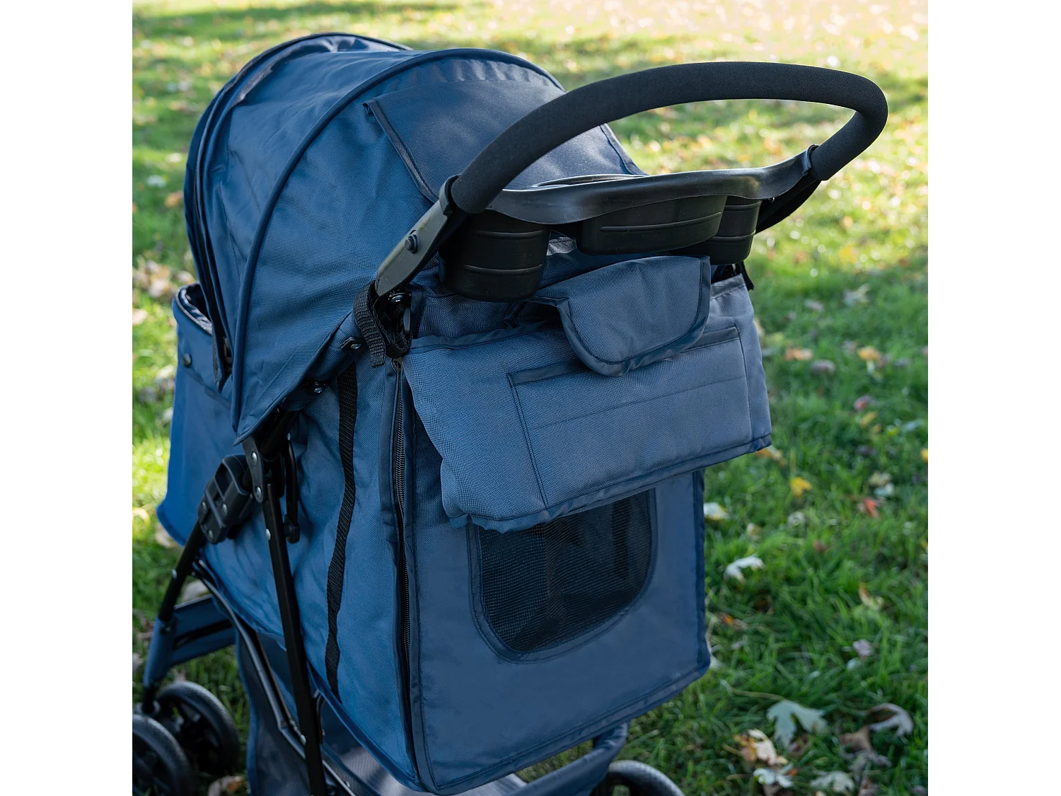 Sac Caddy pour Poussette pour Animaux de Compagnie Bleu Marine