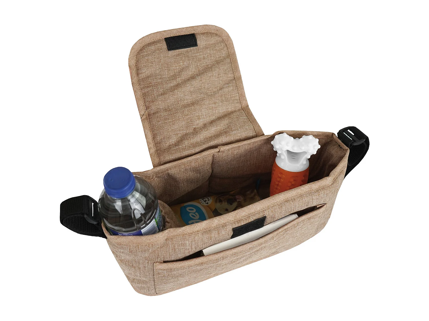 Sac Caddy pour Poussette pour Animaux de Compagnie Beige