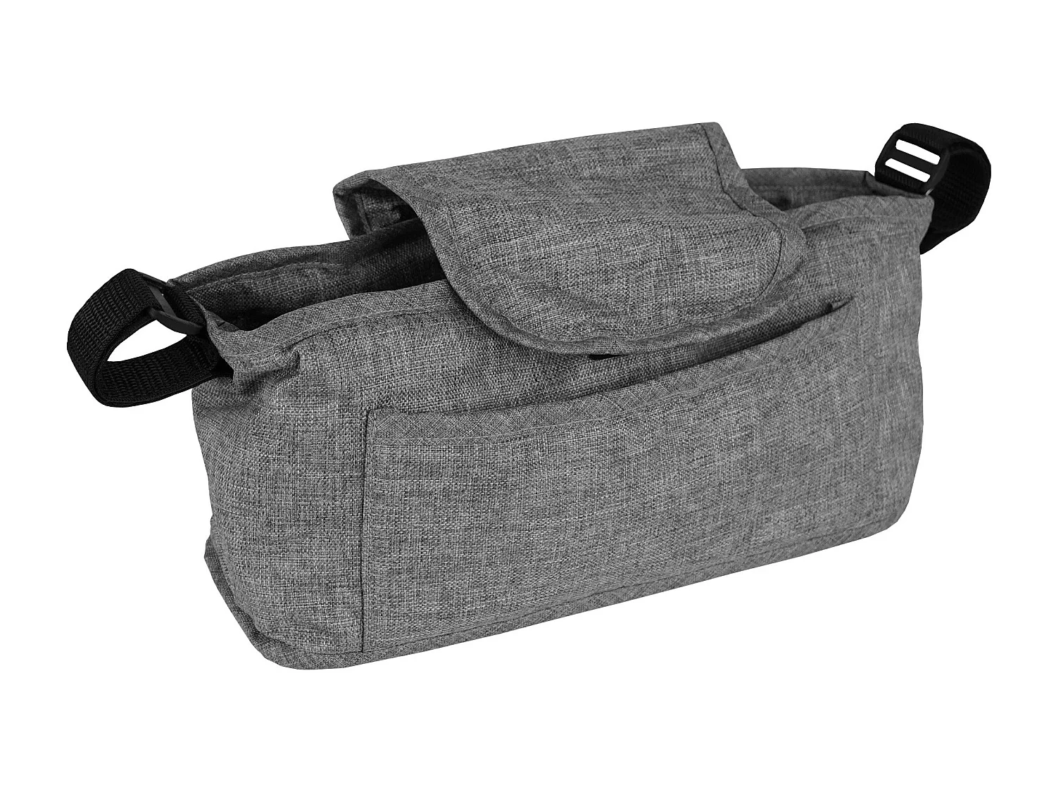 Poussette pour Animal de Compagnie et Sac Caddy – Gris tissé
