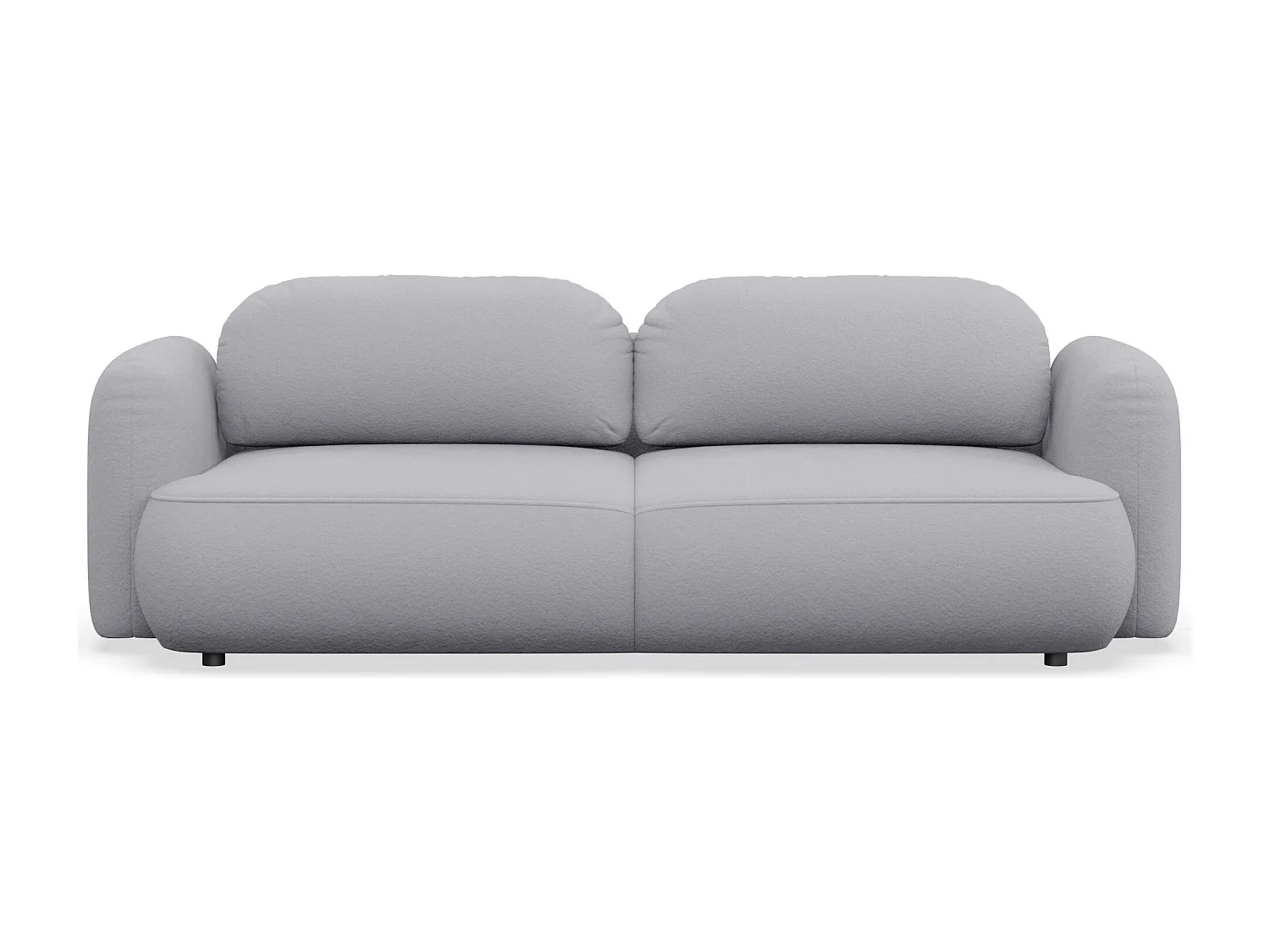 Canapé convertible 3 places – tissu chenille – gris clair – TVOYA