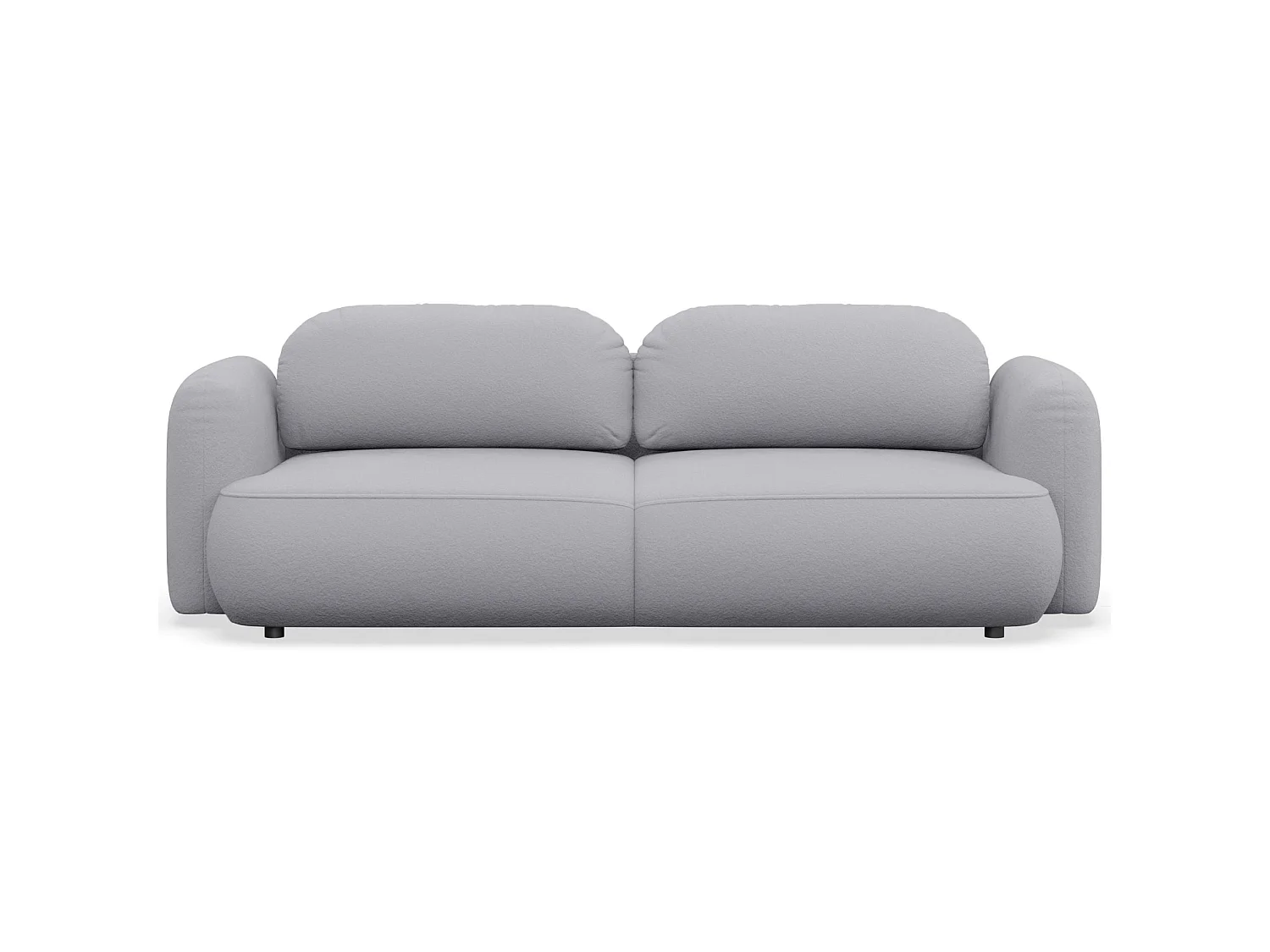 3-Sitzer Schlafsofa – Chenille-Bezug – Hellgrau – TVOYA