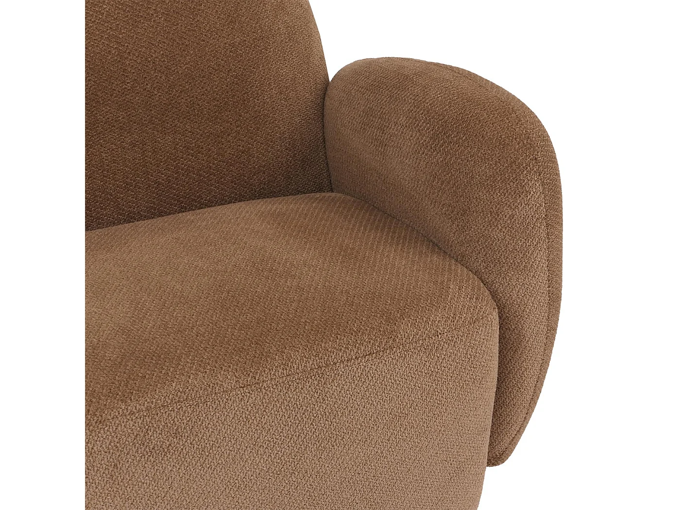 Canapé 2 places MCW-P33,  marron