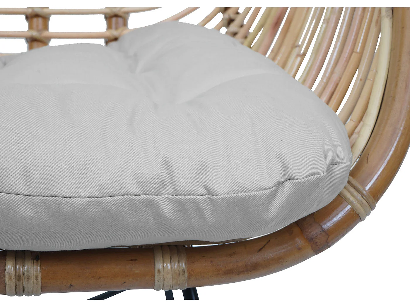 Chaise de salle à manger MCW-P17,  Rembourrage crème
