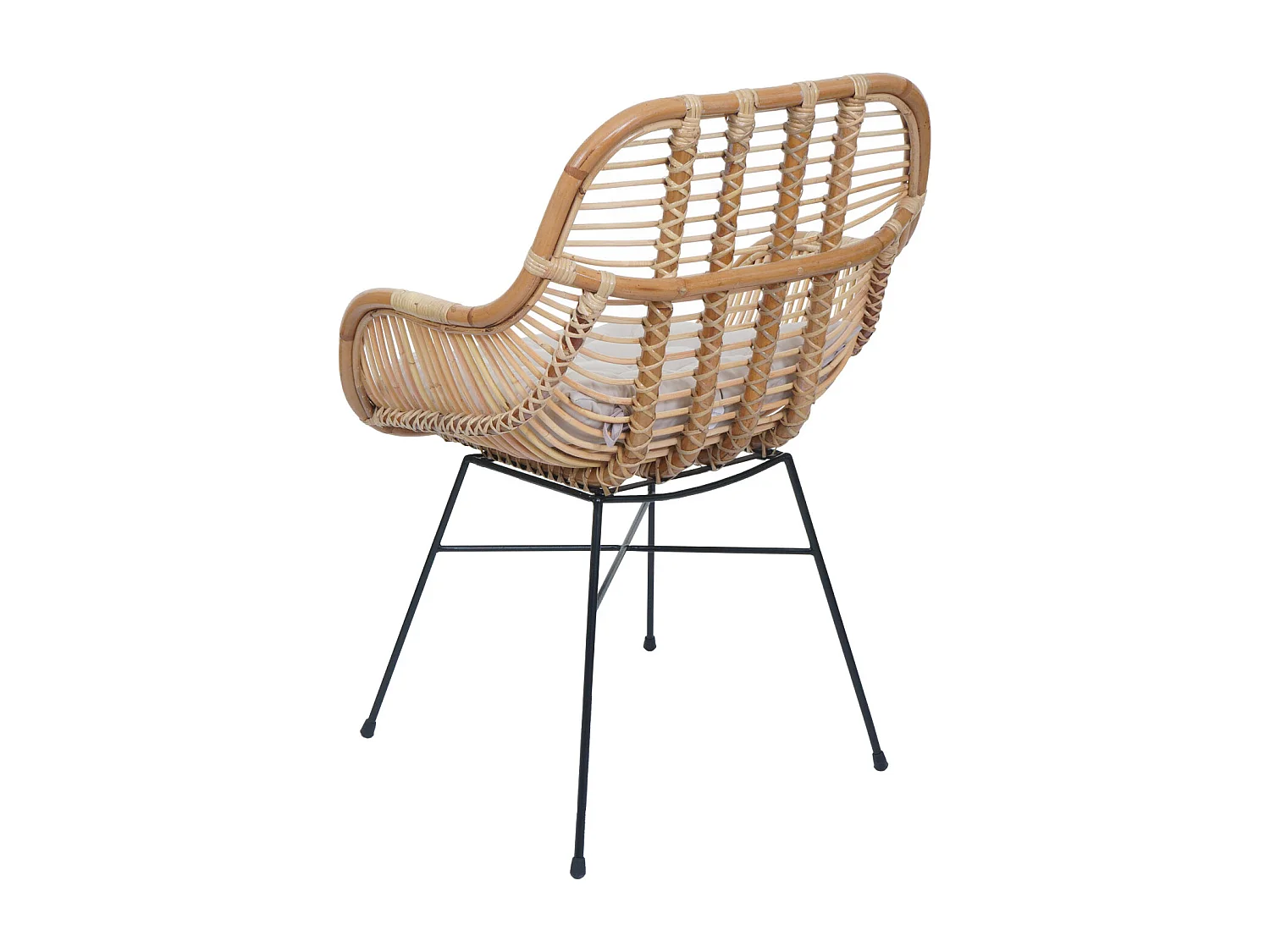 Chaise de salle à manger MCW-P17,  Rembourrage crème