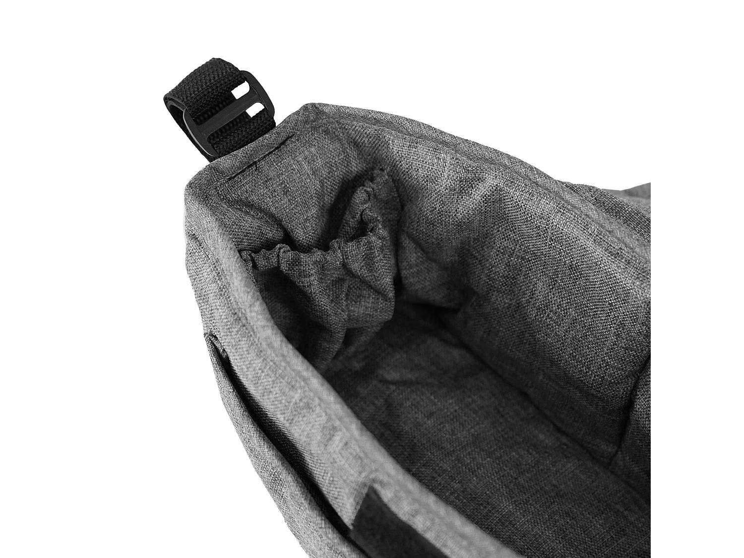 Sac Caddy pour Poussette pour Animaux de Compagnie Gris tissé