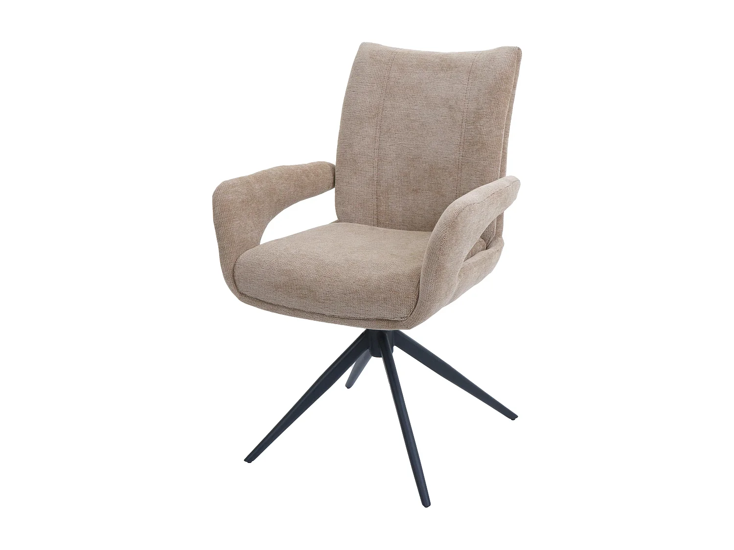 Chaise de salle à manger MCW-O78,  marron clair