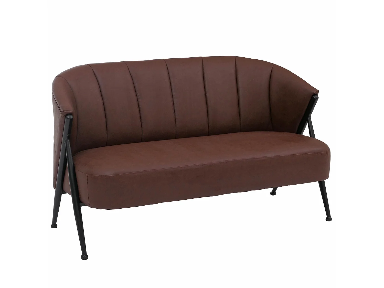 2er-Sofa MCW-P30, Rostrot