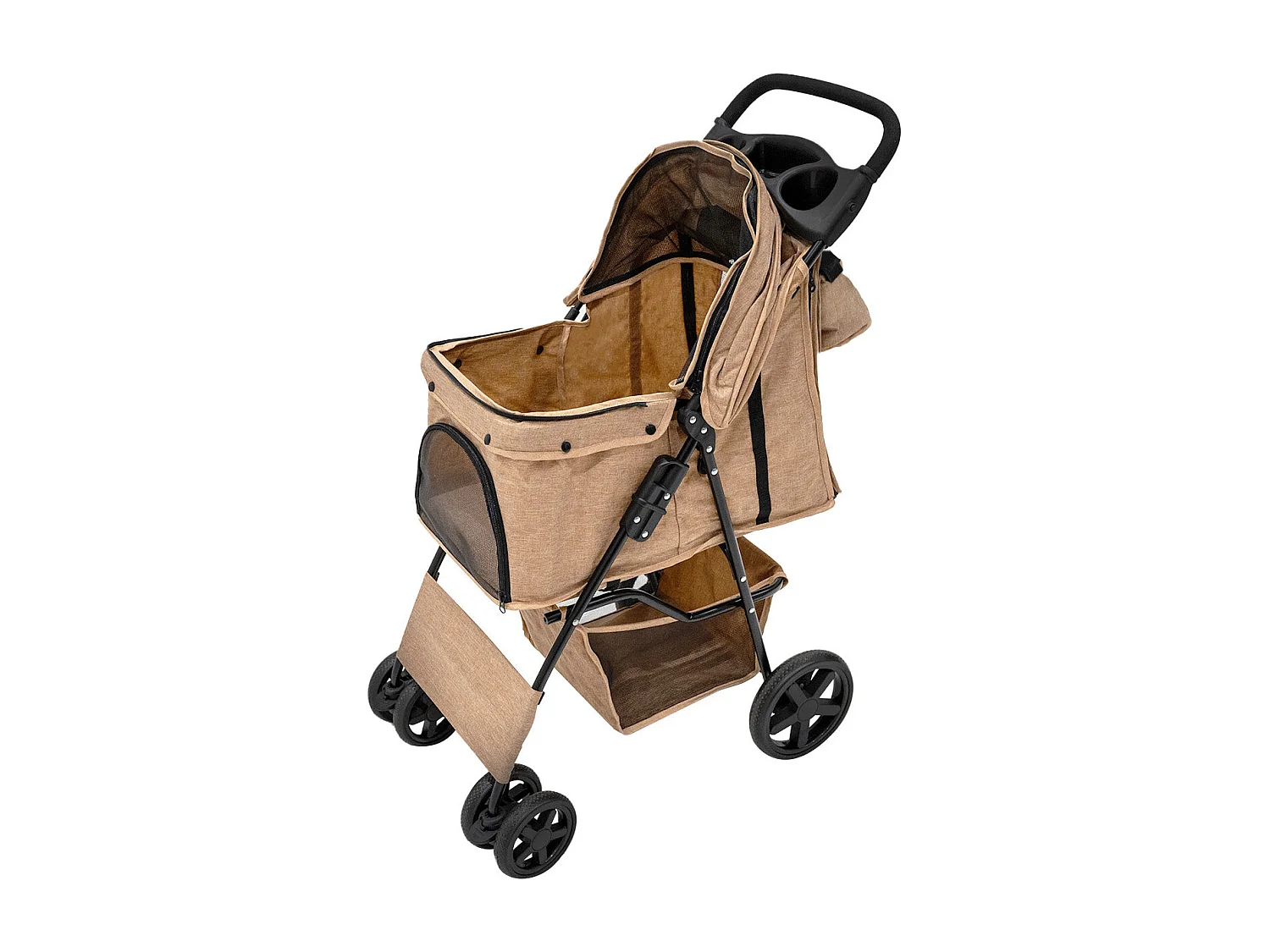 Poussette pour Animal de Compagnie et Sac Caddy – Beige