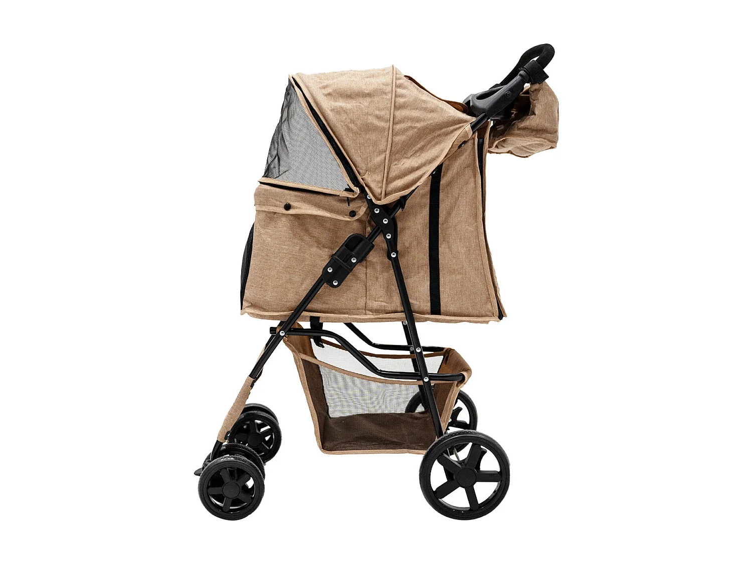 Poussette pour Animal de Compagnie et Sac Caddy – Beige