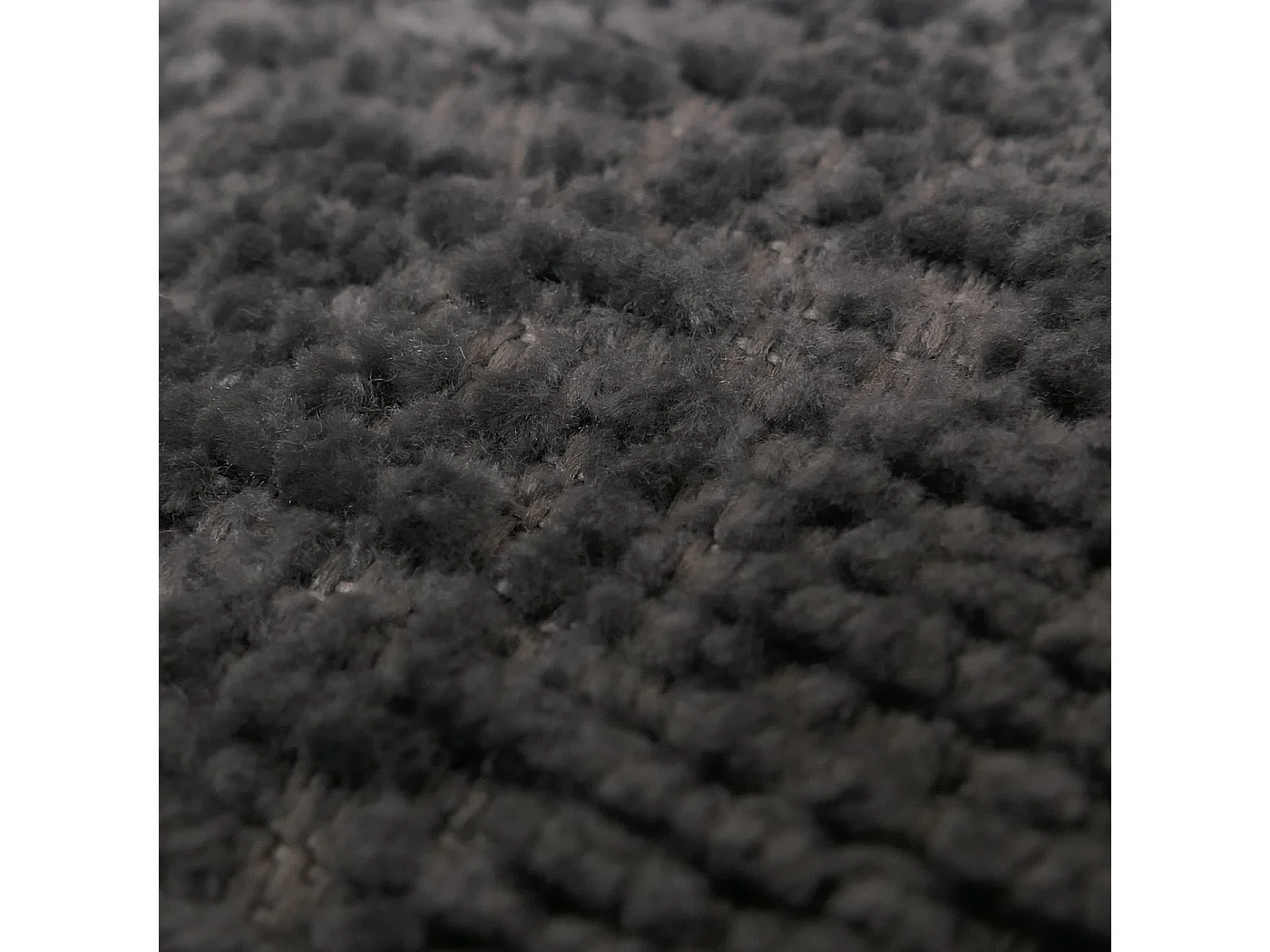 Poltrona relax con poggiapiedi MCW-P32, molle Nosag, girevole metallo stoffa/tessuto ciniglia (370 g/m²) ~ grigio