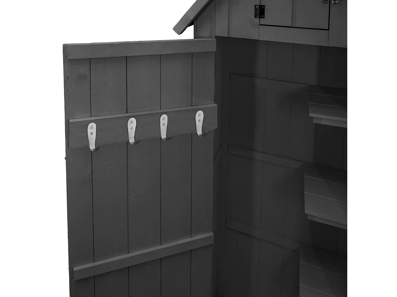 Abri de Jardin en Bois - Gris Foncé